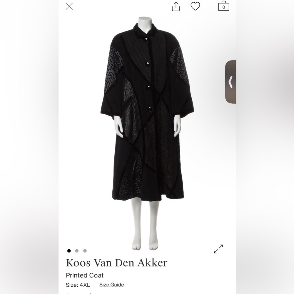 Koos van den Akker x Neiman Marcus Black Long Coat